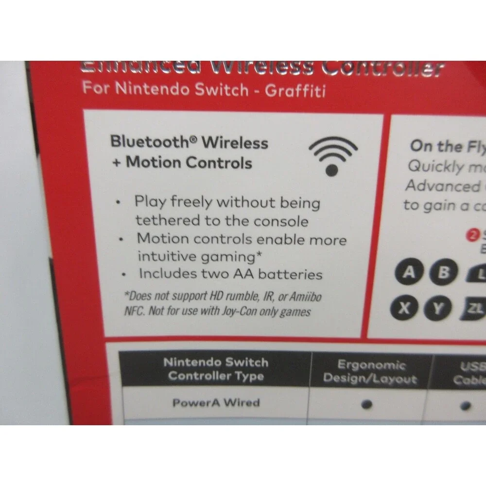 Nintendo Switch Grafitti Enhanced Wireless Controller Pokemon Pikachu New Sealed